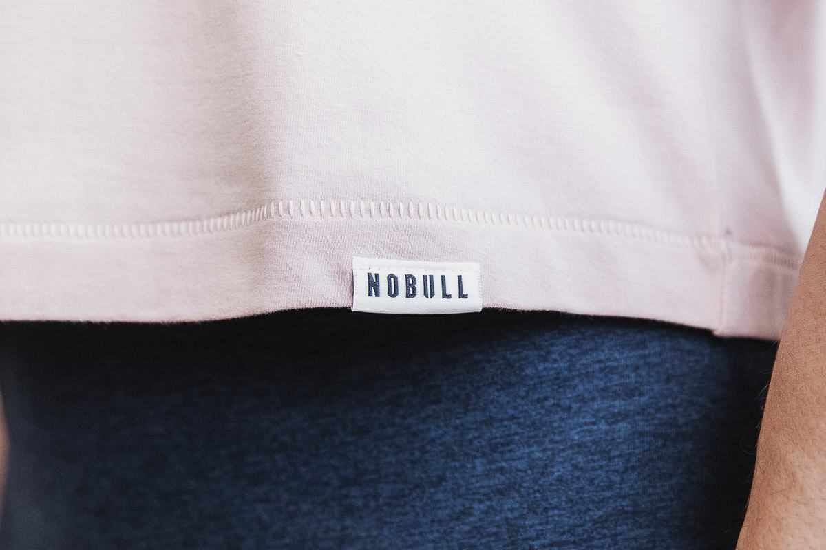 Nobull Heavyweight Sleeveless Crop Women's T Shirts Rose | Australia (SO0635)